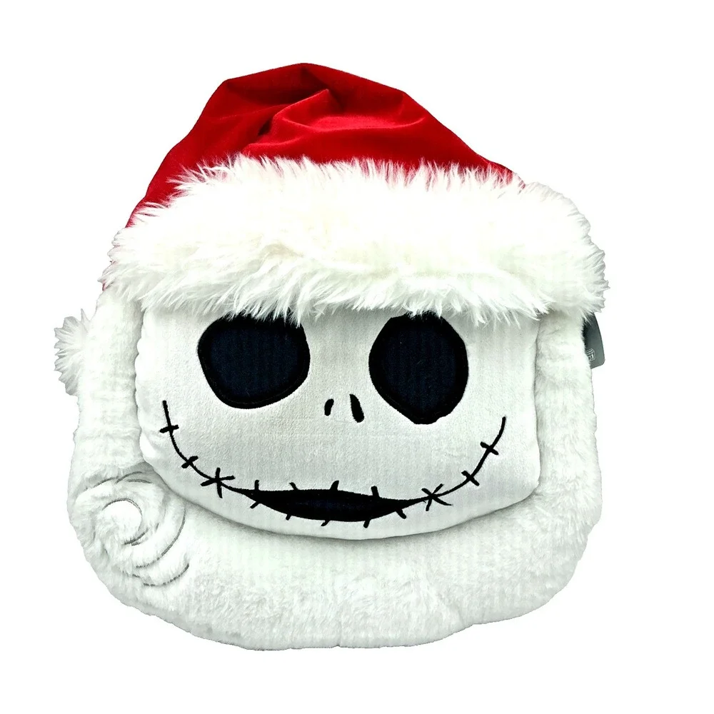 Disney Santa Jack‎ Skellington Plush Pillow 14 Inch Nightmare Before Christmas